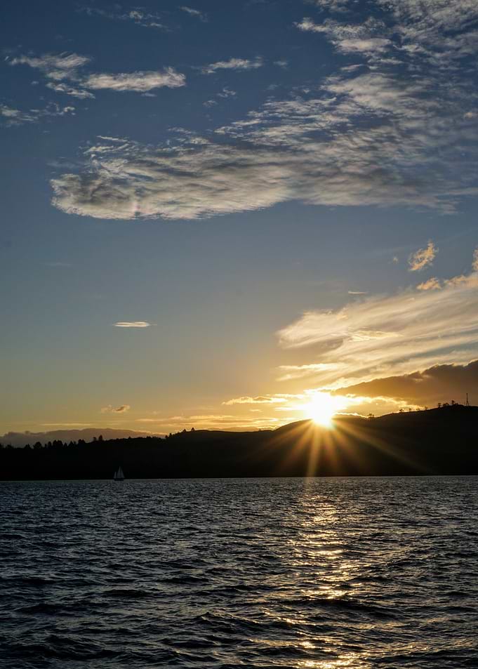 Sunset Over Lake