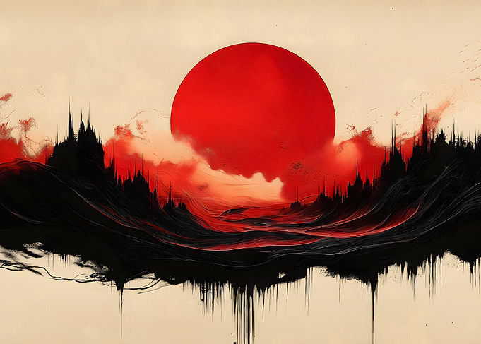 Red Sun Over Black City