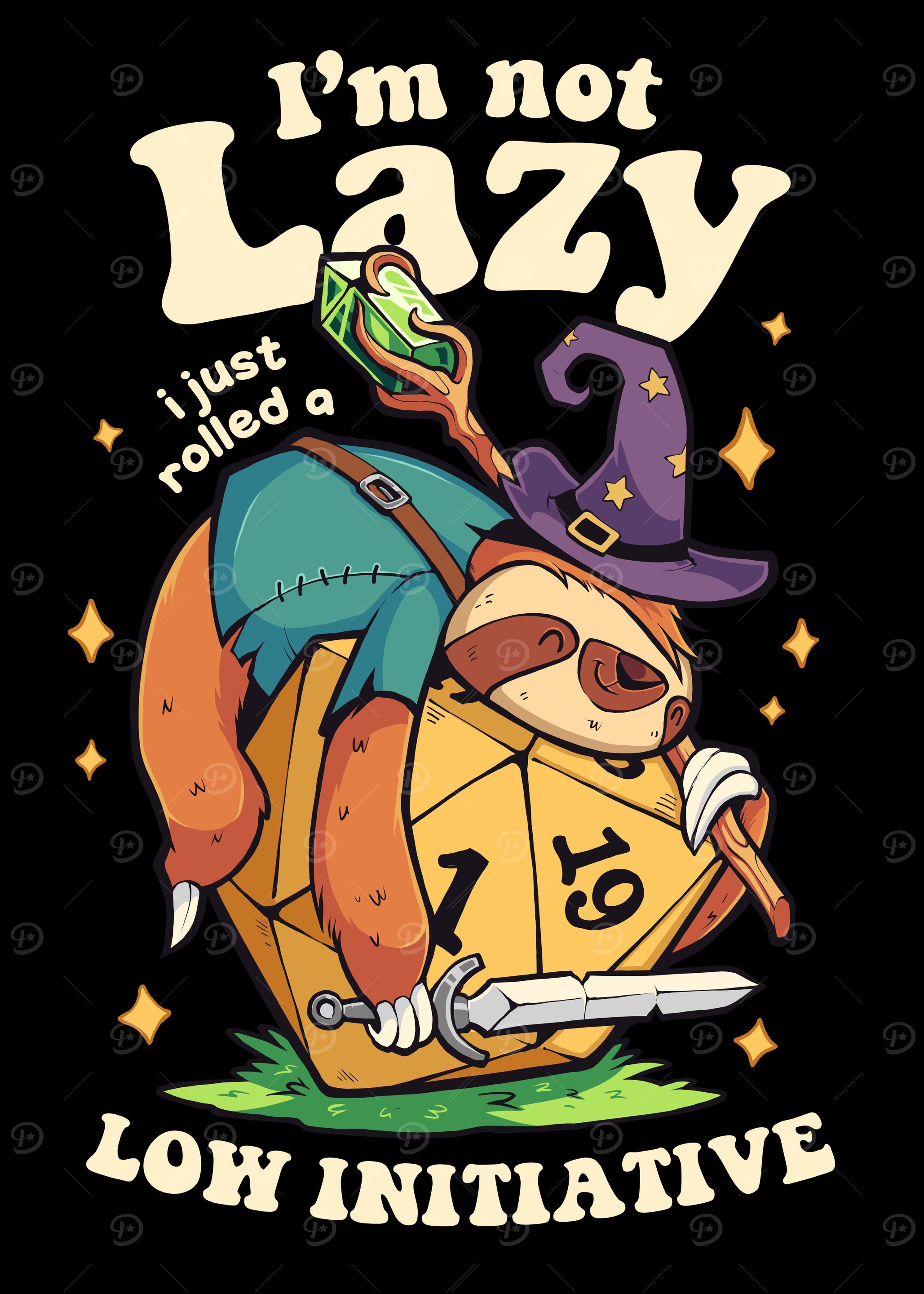 Lazy Sloth Low Initiative