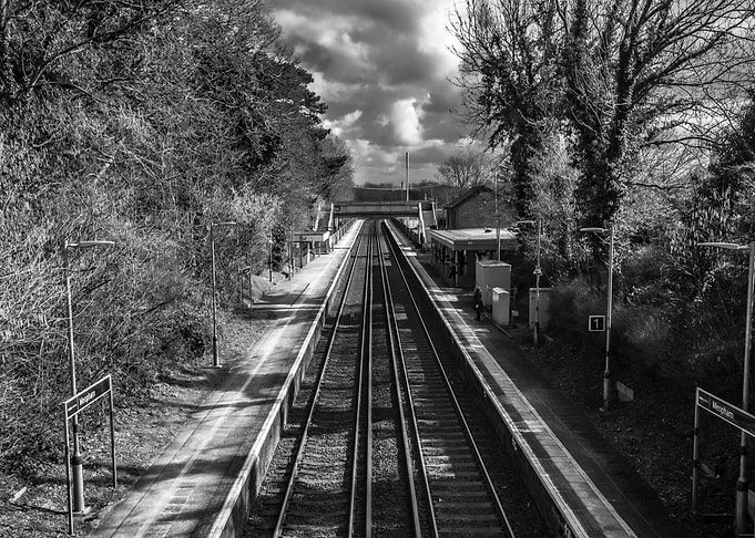 Train Tracks at Station