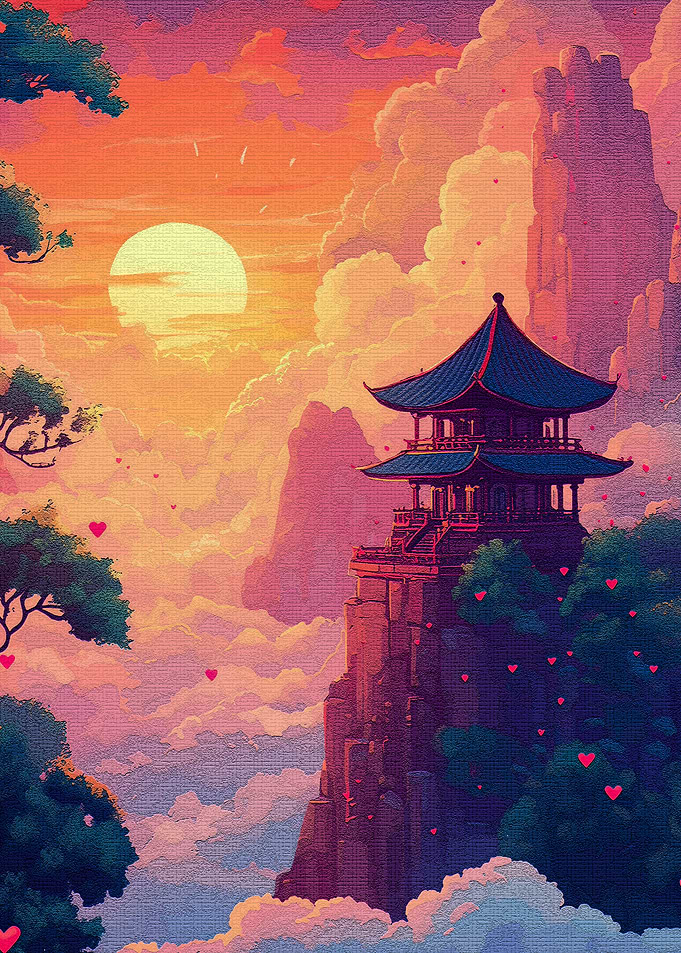 Sunset Pagoda