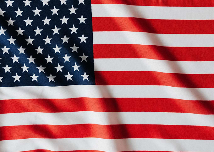 American Flag Close-Up