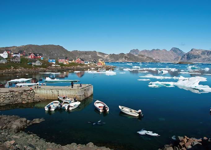 Arctic Village Harbor,Kulusuk, Greenland