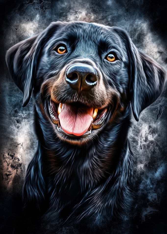 Black Labrador Portrait