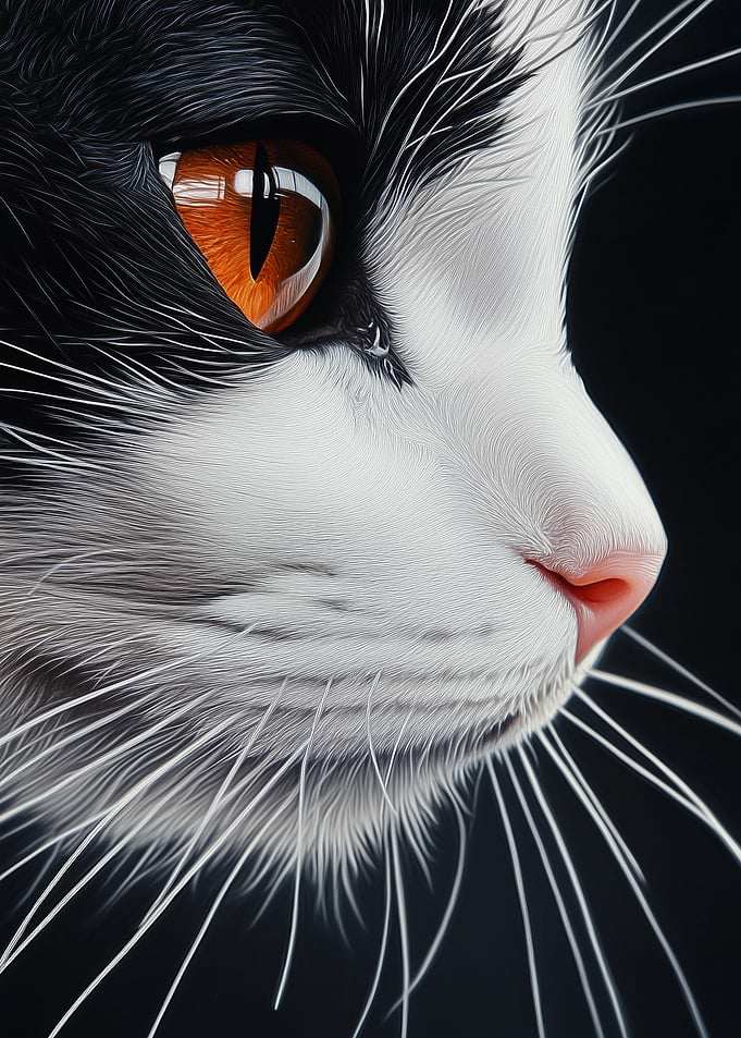 Close-up Cat Portrait