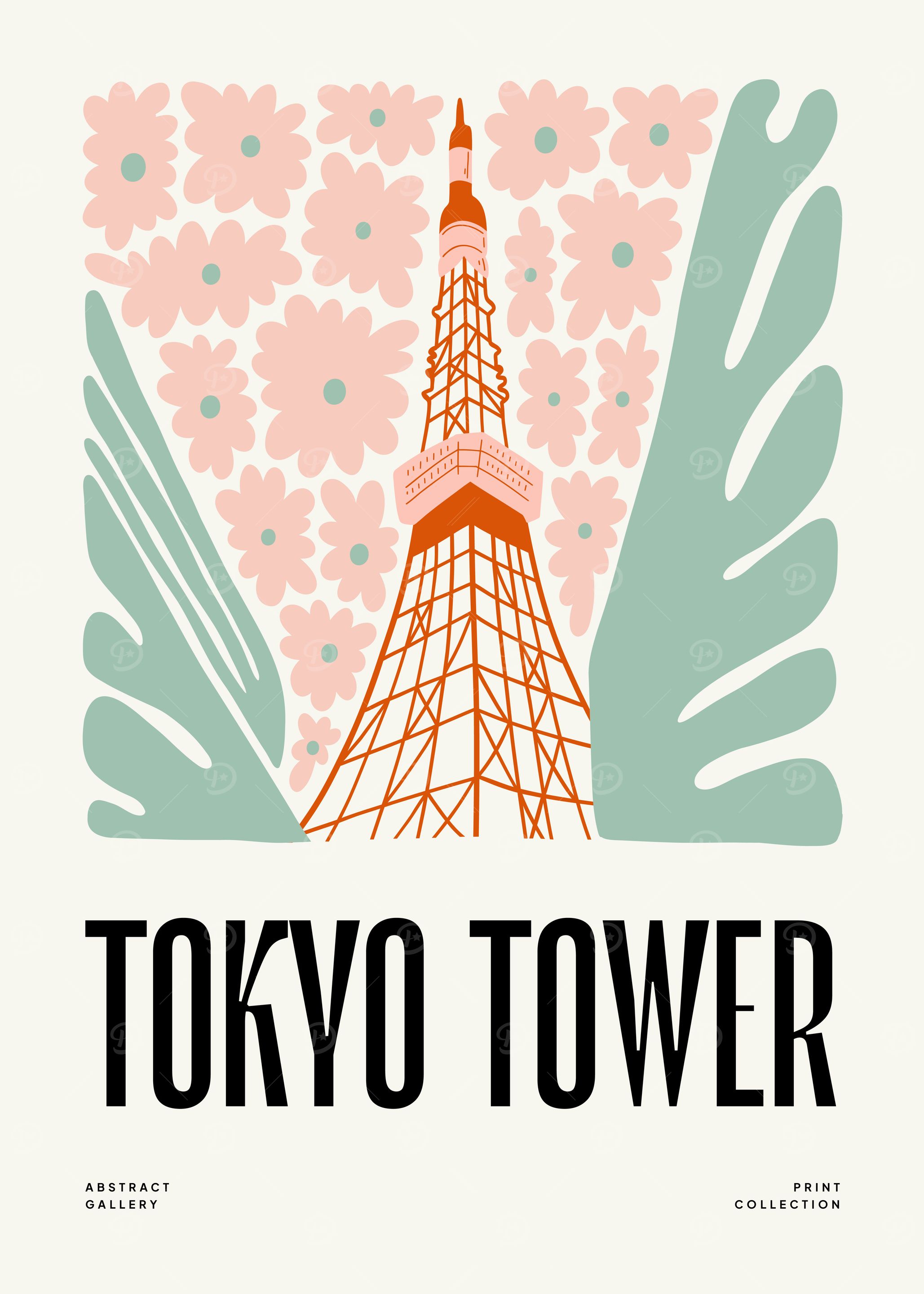 Tokyo Tower Illustration