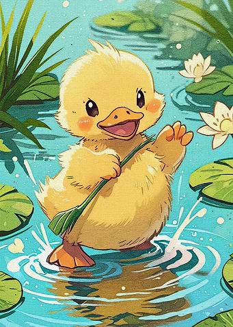 Cute Duckling Pond