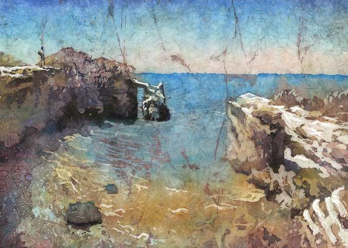 Watercolor Seascape