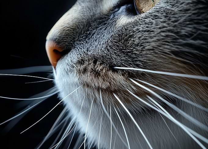 Cat Whiskers Close-Up