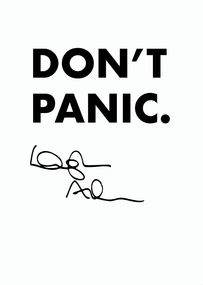 Don't Panic Poster