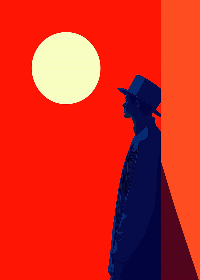 Silhouette in Red