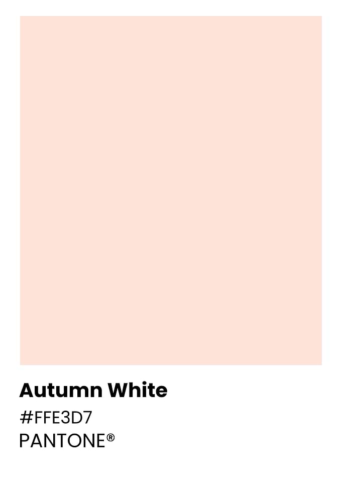 Pantone Autumn White Color