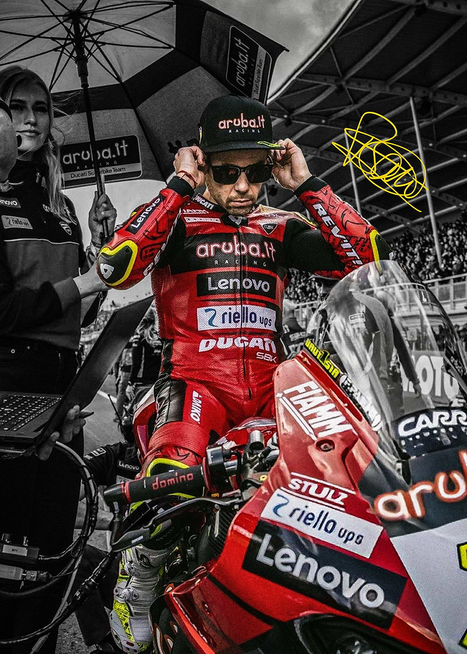 Alvaro Bautista Motorcycle Poster