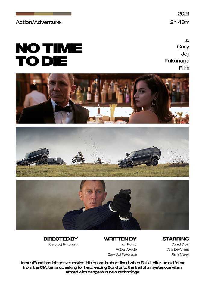 No Time to Die Movie Poster