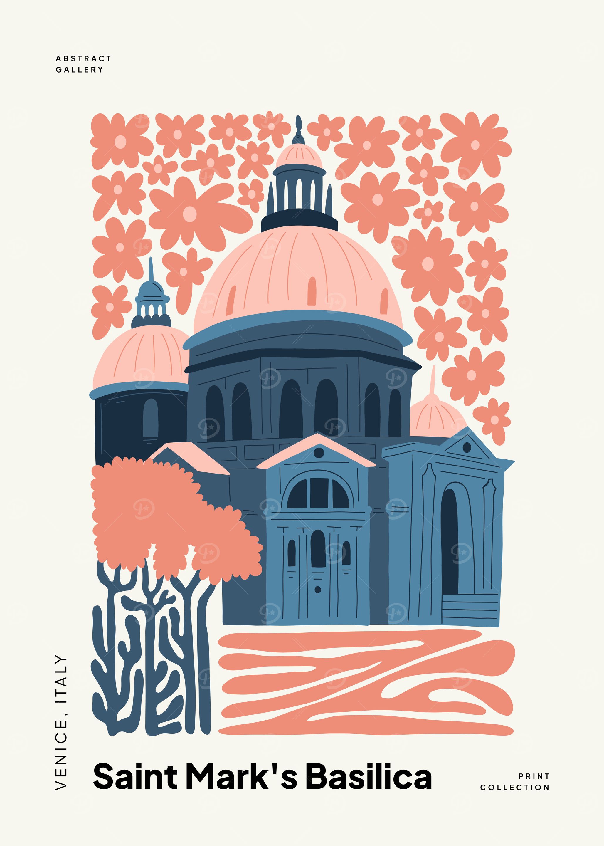 St. Mark's Basilica Illustration