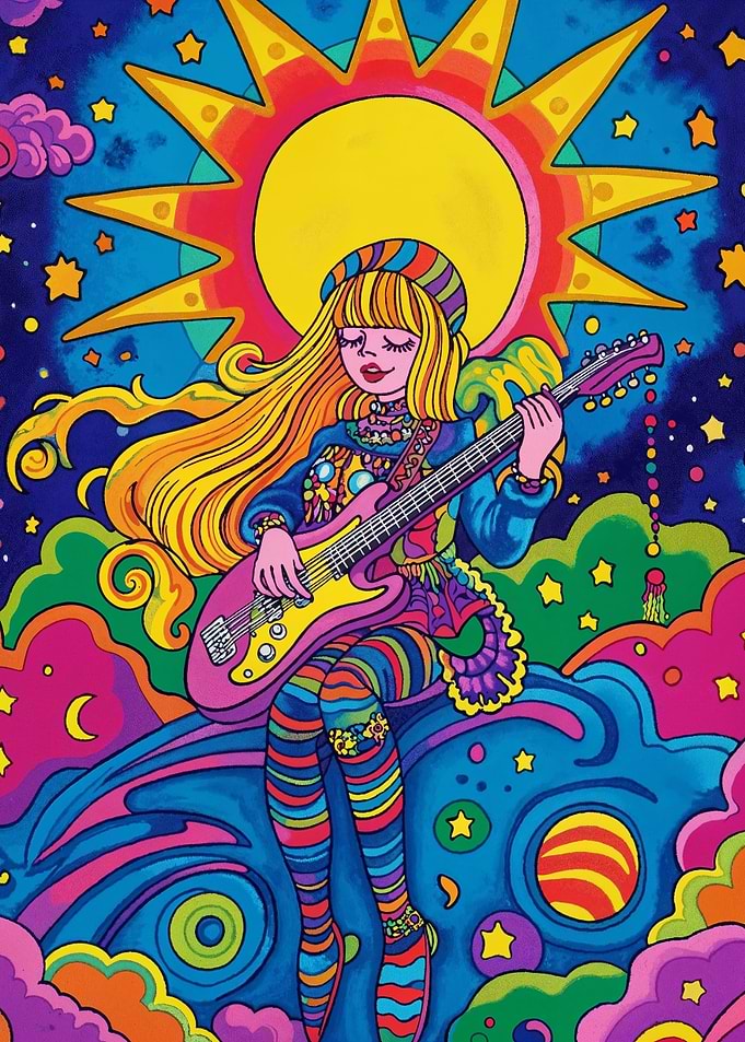 Groovy Guitar Girl