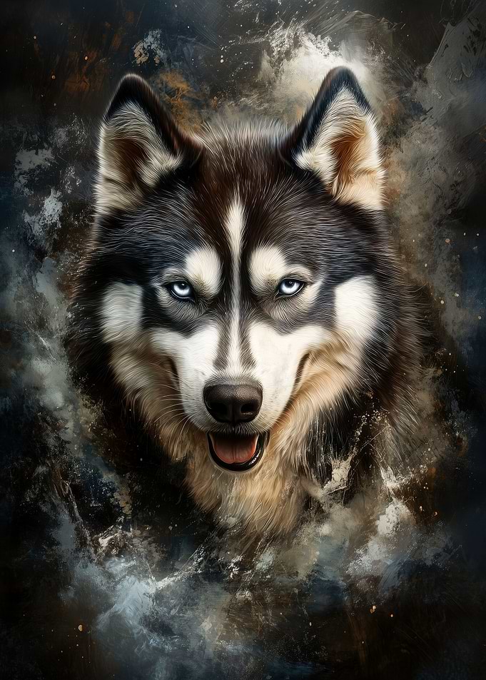 Siberian Husky Portrait