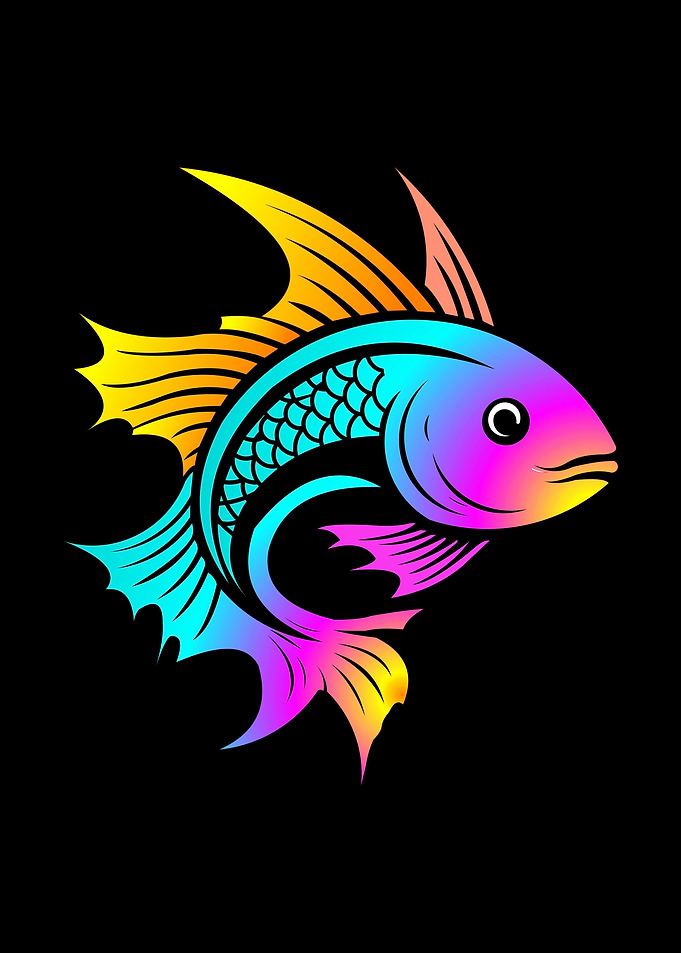 Rainbow Fish Illustration