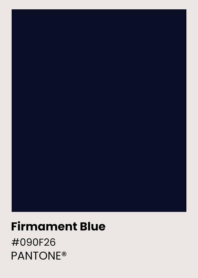 Pantone Color Chart - Firmament Blue