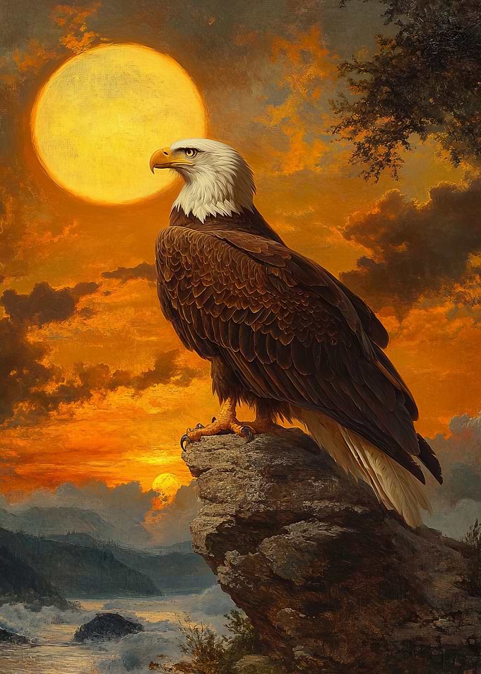 Bald Eagle Sunset