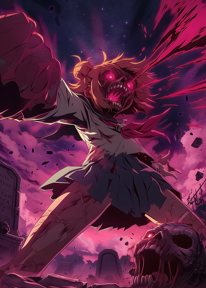 Zombie Schoolgirl Attack