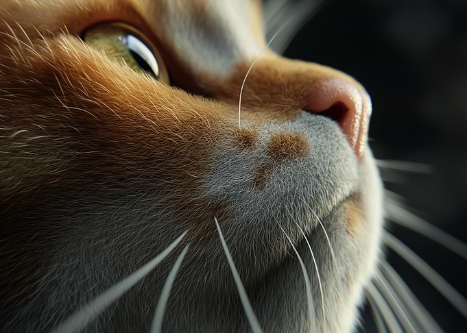 Close-up Cat Portrait