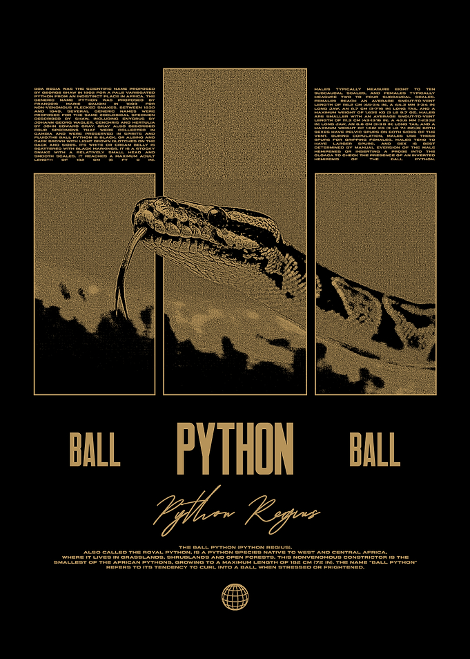 Ball Python Reptile Room Poster