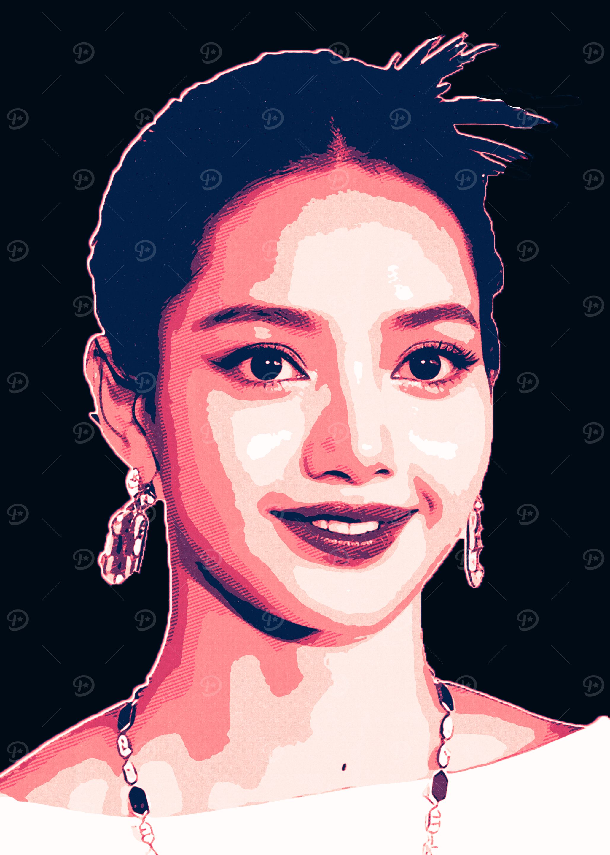 Lisa Blackpink Retro Pop Art