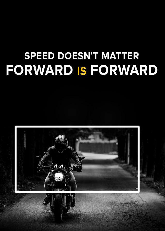 Speed Doesn’t Matter, Forward Is Forward