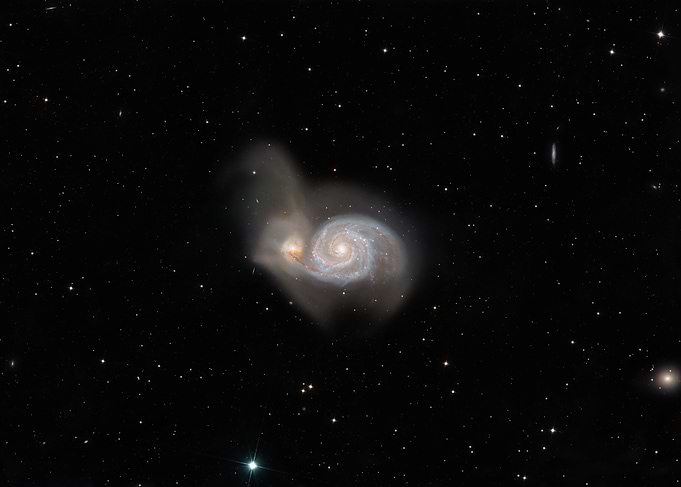 Spiral Galaxy in Deep Space