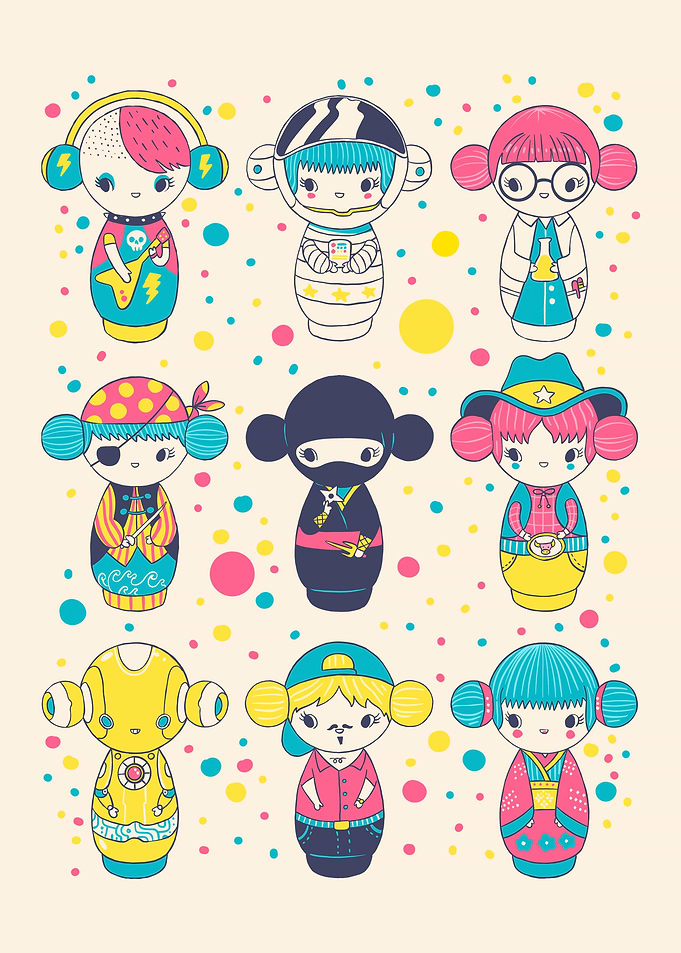 Kokeshi dolls