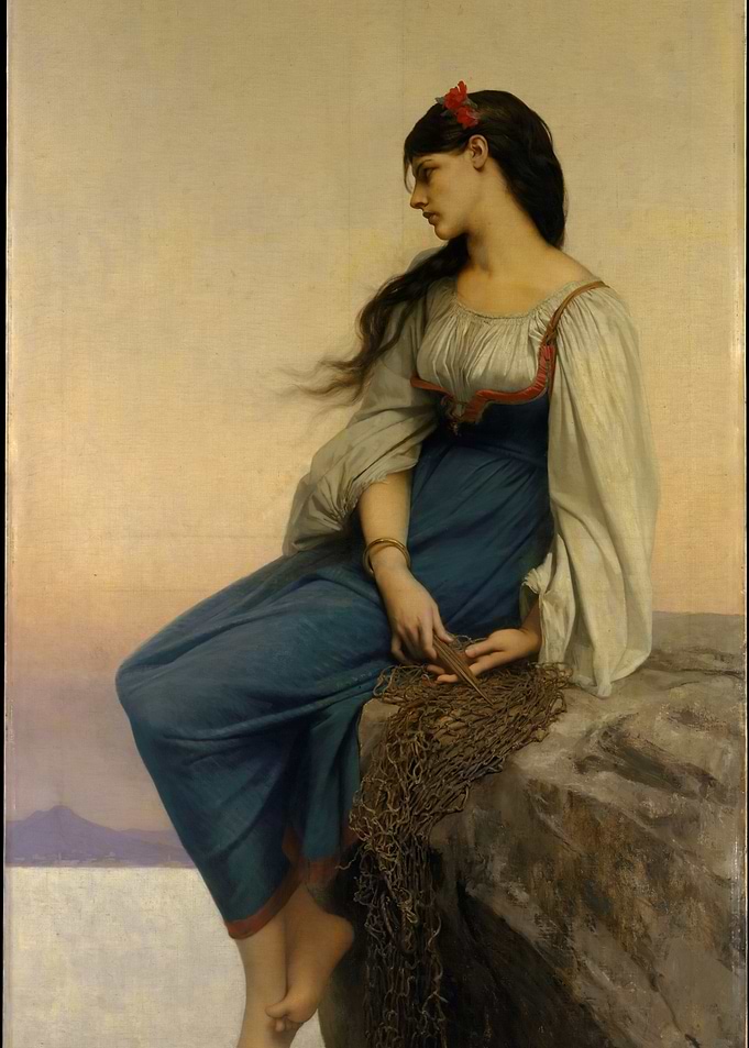 Woman with Fishing Net
