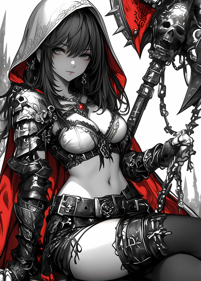 Anime Warrior Girl Gaming