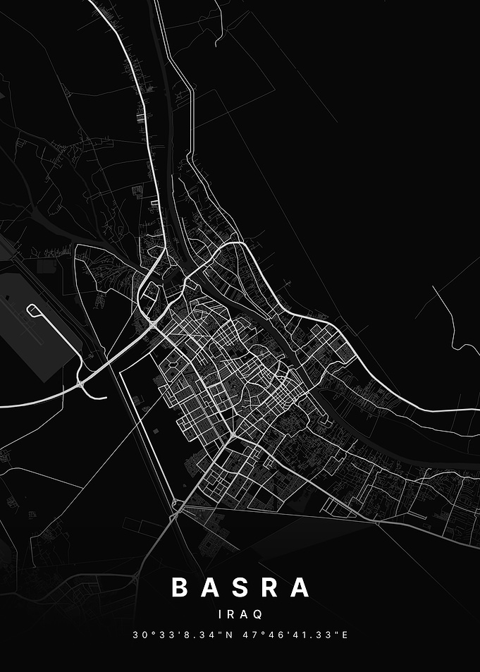 Basra Iraq City Map
