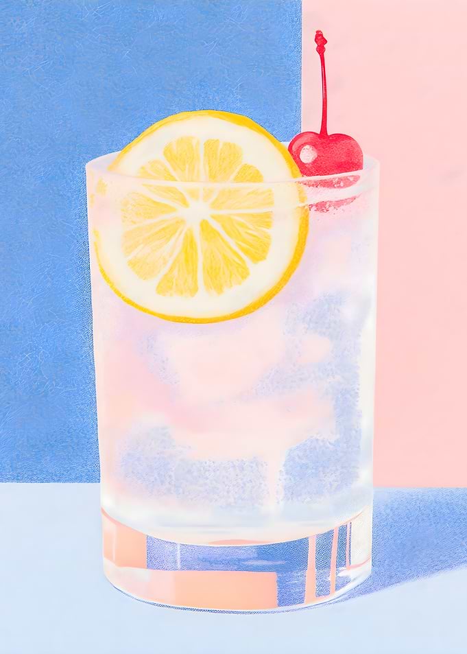 Lemon & Cherry Cocktail