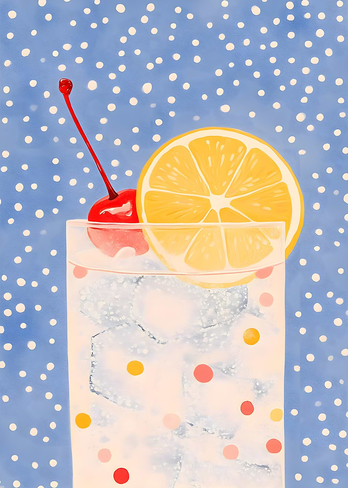 Lemon & Cherry Cocktail