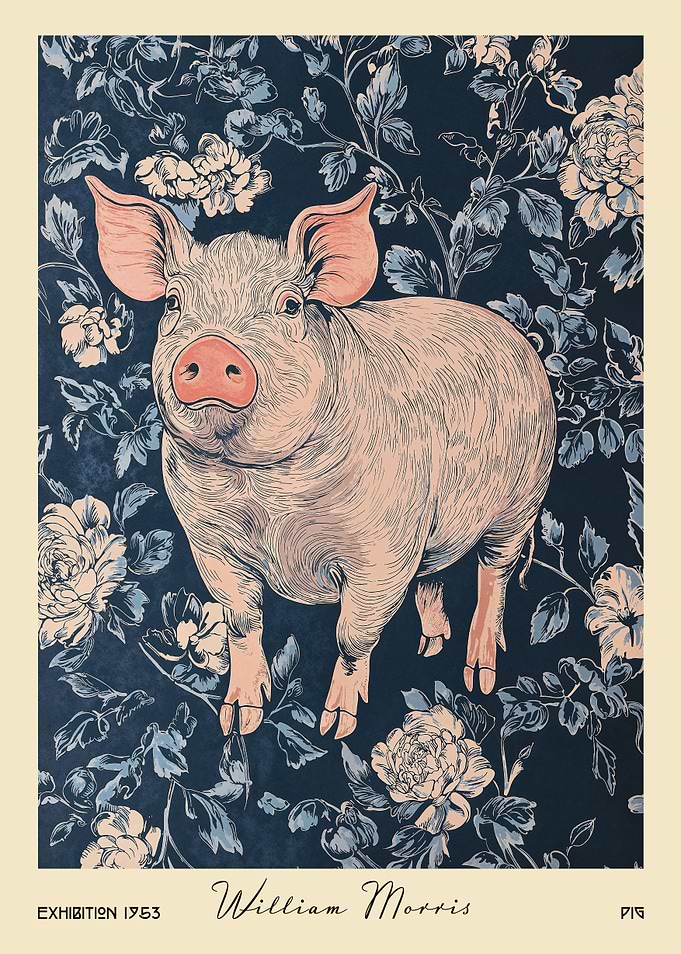 William Morris Pig Floral