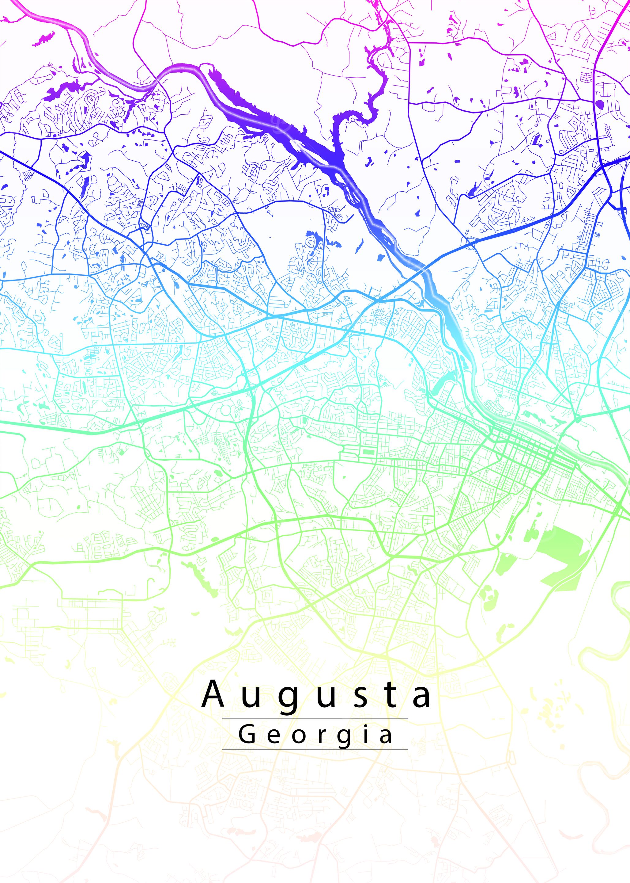 Augusta Georgia City Map
