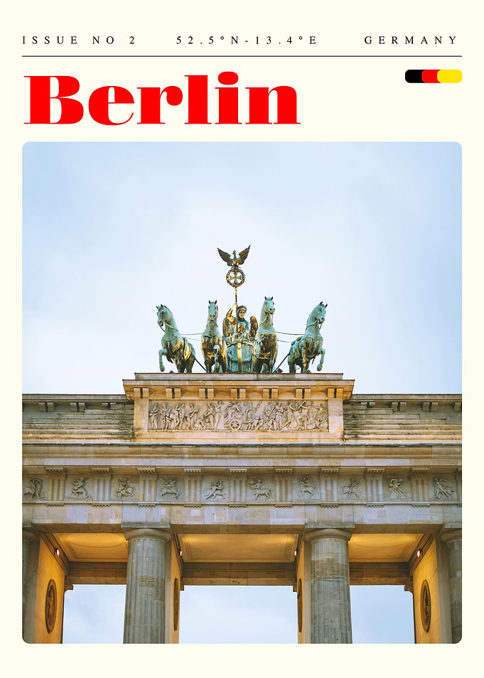 Berlin Germany Travel Art Poster
