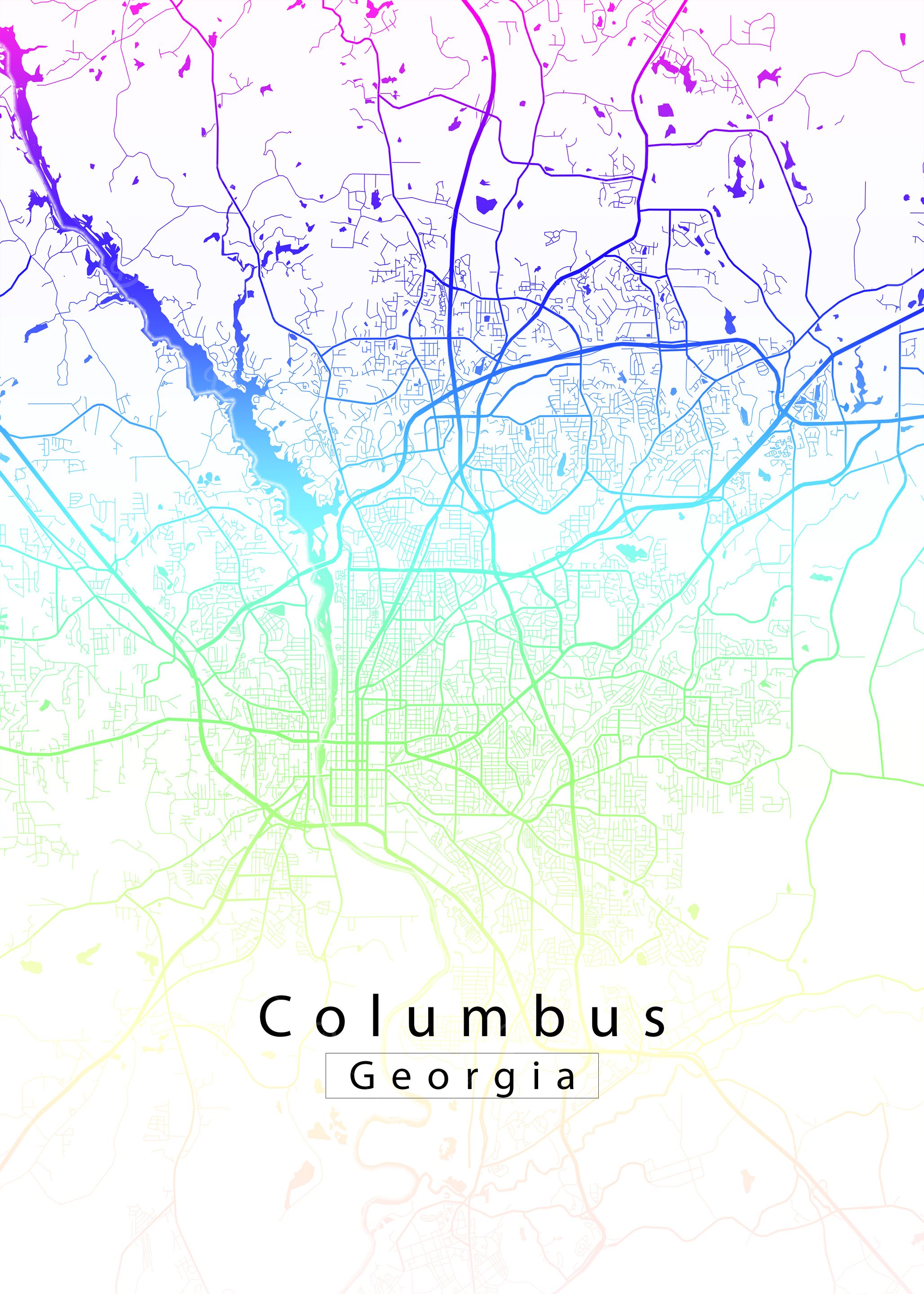 Columbus Georgia City Map