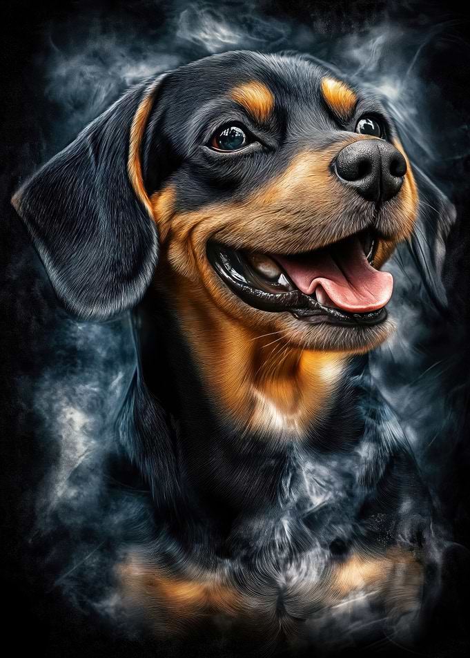 Happy Beagle Portrait