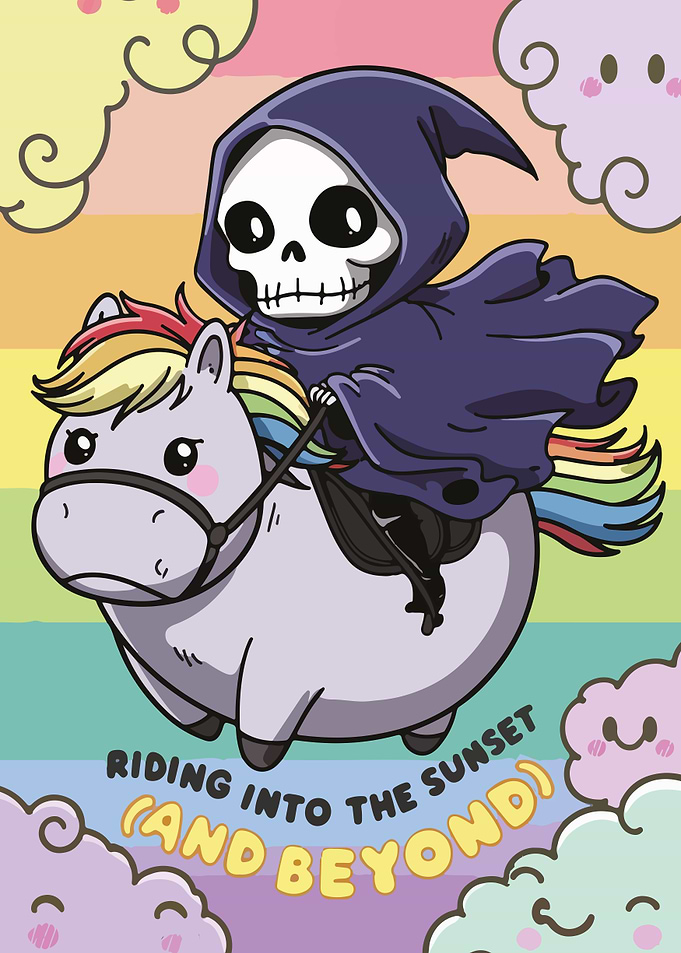 Death Rides a Rainbow Unicorn