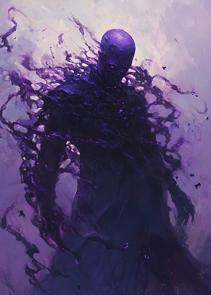Arcane Mage, Purple Shadow Figure