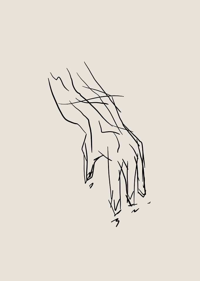 Hand Line Art
