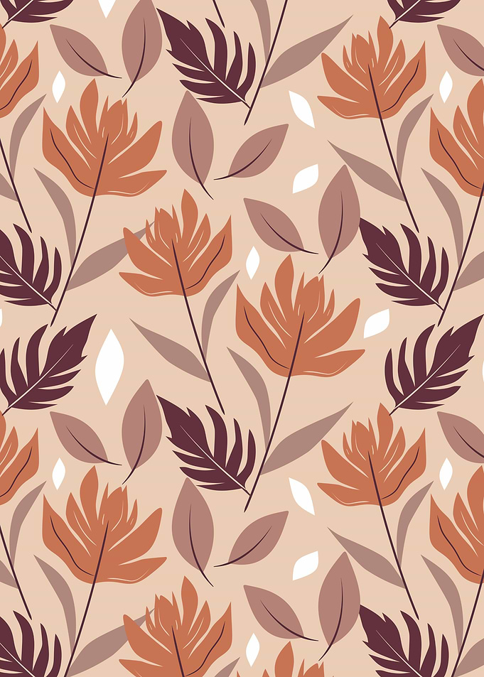 Rust & Mocha Leaves