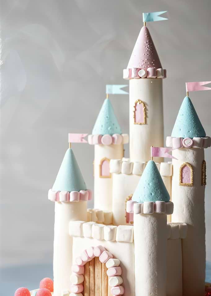 Marshmallow Castle Cake