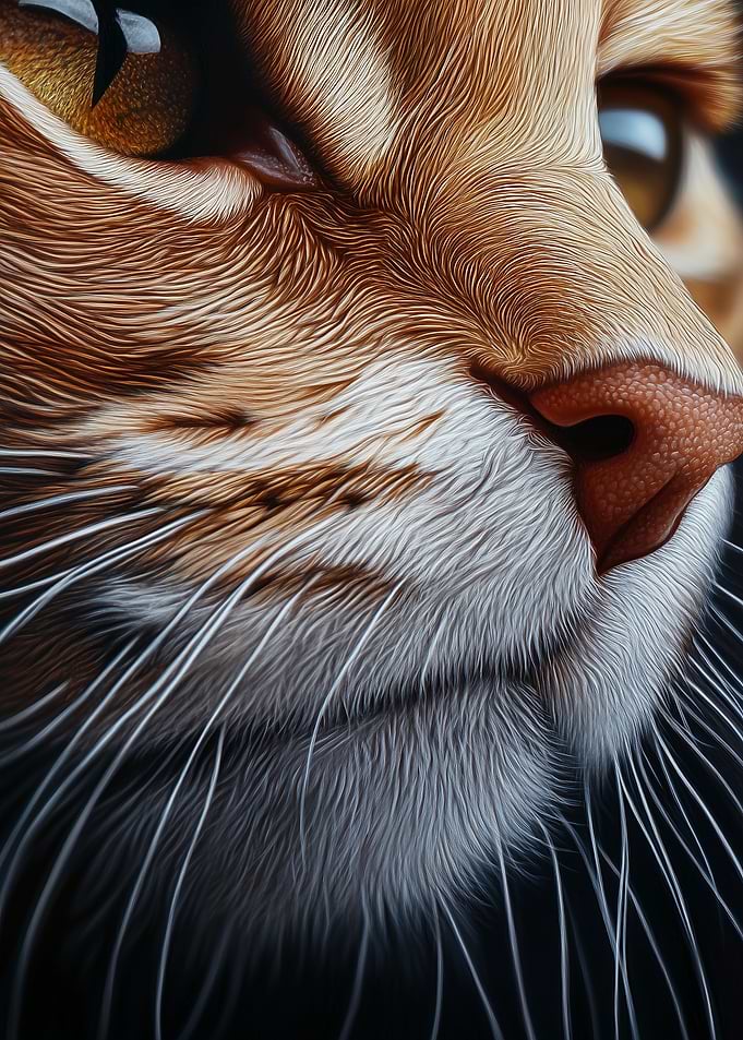 Close-up Cat Portrait