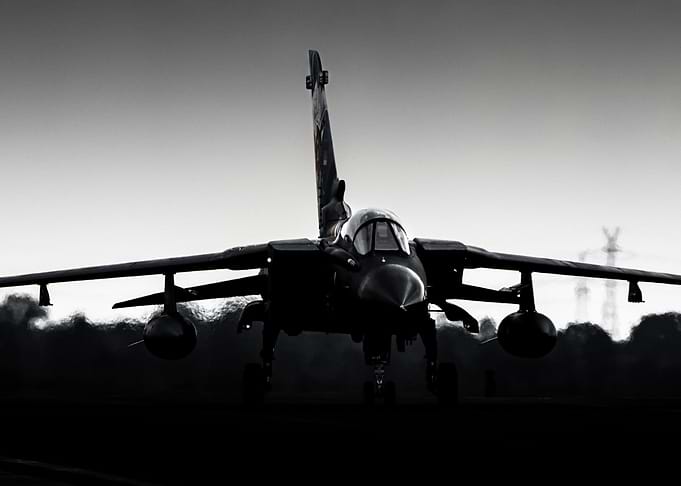 Tornado Fighter Jet Silhouette
