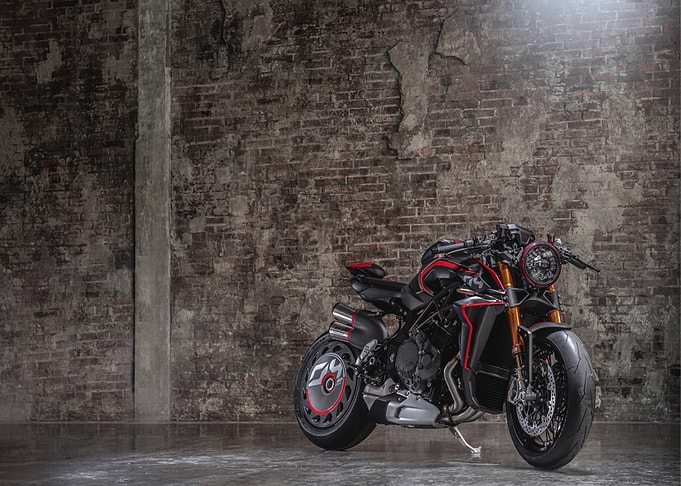 Black and Red Motorcycle