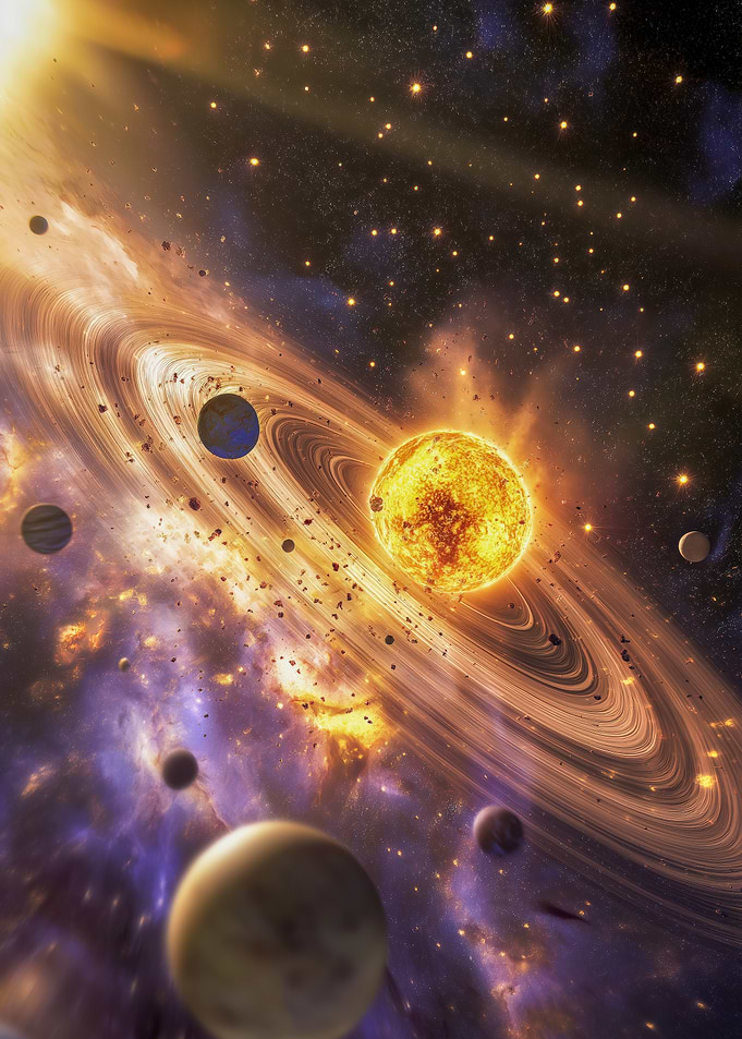 Cosmic Majesty – A Planetary System in Motion